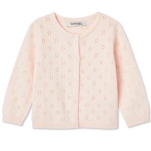 🍓3/$10 George Light Pink Knit Cardigan size 3-6m
